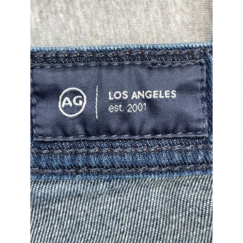 AG Adriano Goldshmied Jeans Mens 33 x 32 Blue Cotton Stretch Evert Slim Straight